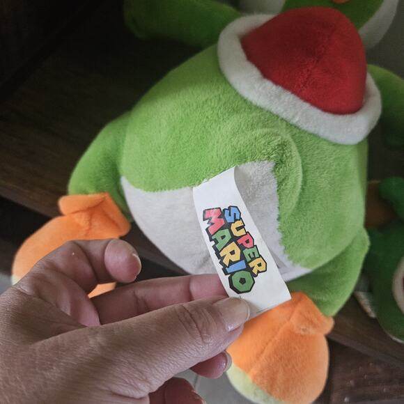 Yoshi Nintendo Plush Lot 2 Yoshi 1 Mushroom Super Mario Brothers Bundle Cute. EC - Picture 6 of 8